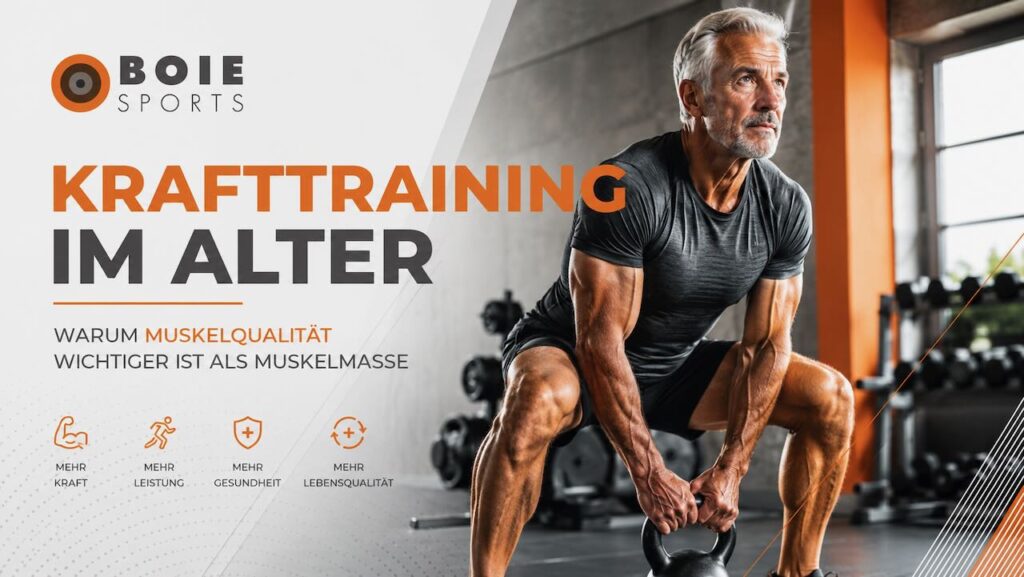 zu sehen ist ein Mann im Krafttraining im mittleren Alter im orangenen bild und meinem Logo